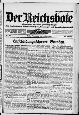 Der Reichsbote on Mar 3, 1921