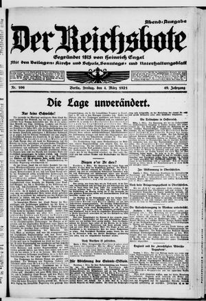 Der Reichsbote on Mar 4, 1921