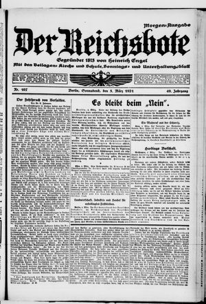 Der Reichsbote vom 05.03.1921