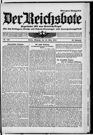 Der Reichsbote on Mar 16, 1921