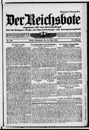 Der Reichsbote vom 19.03.1921