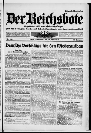 Der Reichsbote vom 23.04.1921