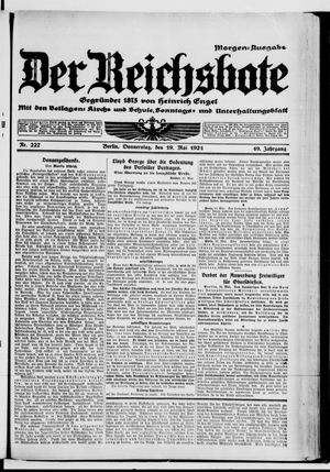 Der Reichsbote on May 19, 1921