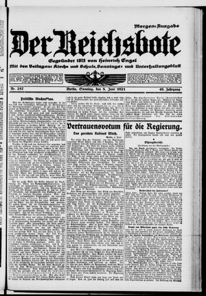 Der Reichsbote vom 05.06.1921