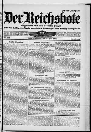 Der Reichsbote on Jun 11, 1921