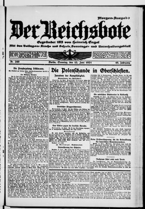 Der Reichsbote on Jun 12, 1921