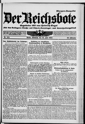 Der Reichsbote on Jun 15, 1921