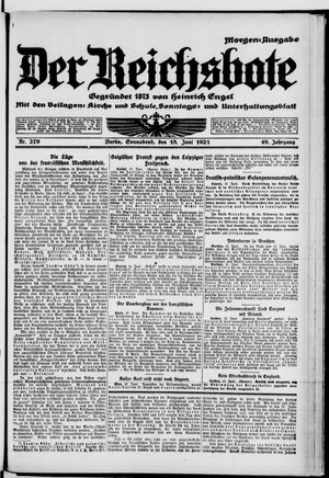 Der Reichsbote on Jun 18, 1921