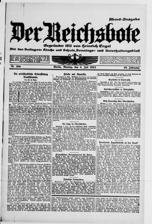 Der Reichsbote vom 04.07.1921