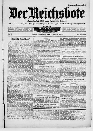 Der Reichsbote vom 05.01.1922