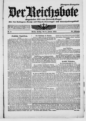 Der Reichsbote vom 06.01.1922