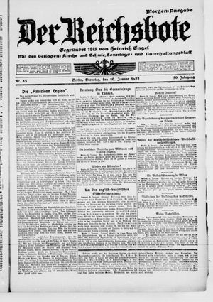 Der Reichsbote vom 10.01.1922