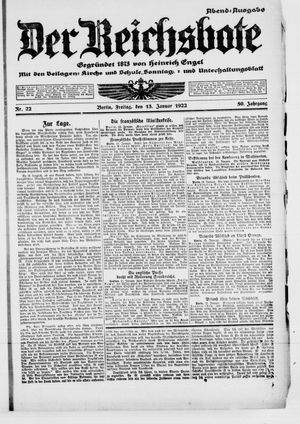 Der Reichsbote vom 13.01.1922