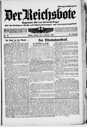 Der Reichsbote vom 03.02.1922