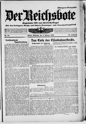 Der Reichsbote vom 08.02.1922