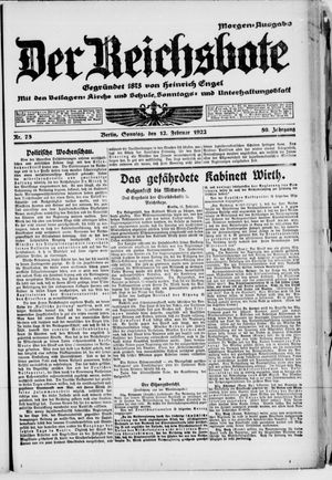 Der Reichsbote vom 12.02.1922