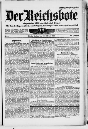 Der Reichsbote vom 17.02.1922