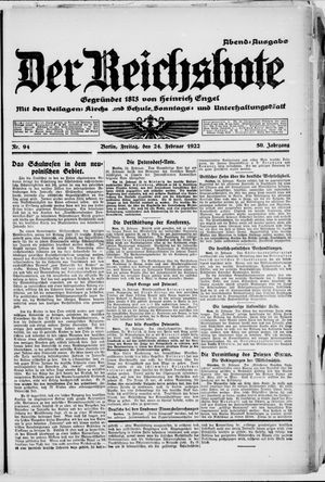 Der Reichsbote vom 24.02.1922