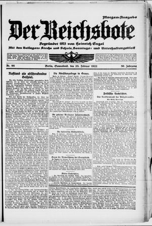 Der Reichsbote on Feb 25, 1922