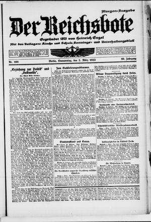 Der Reichsbote vom 02.03.1922