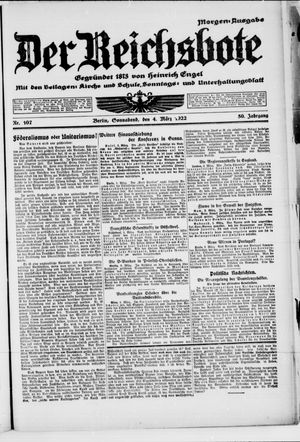 Der Reichsbote vom 04.03.1922