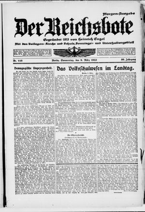 Der Reichsbote vom 09.03.1922