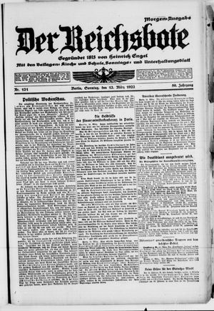 Der Reichsbote vom 12.03.1922