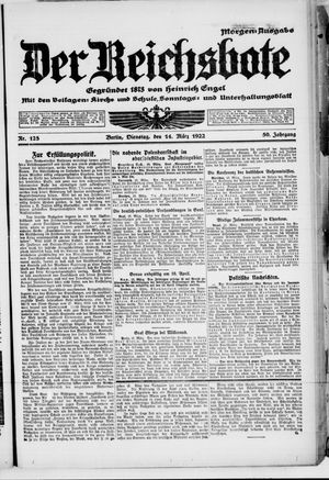 Der Reichsbote vom 14.03.1922