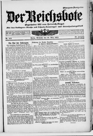 Der Reichsbote vom 15.03.1922