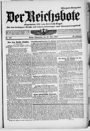 Der Reichsbote vom 16.03.1922