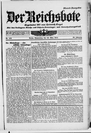 Der Reichsbote vom 16.03.1922