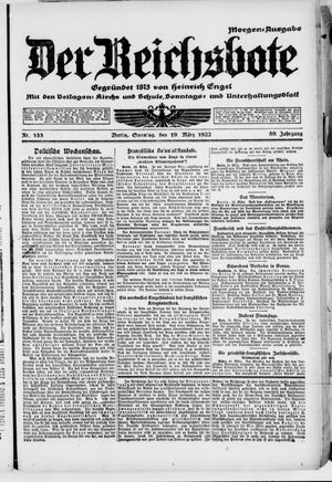 Der Reichsbote vom 19.03.1922