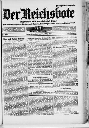 Der Reichsbote vom 21.03.1922