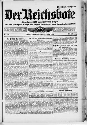 Der Reichsbote vom 23.03.1922