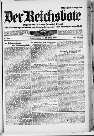 Der Reichsbote vom 24.03.1922