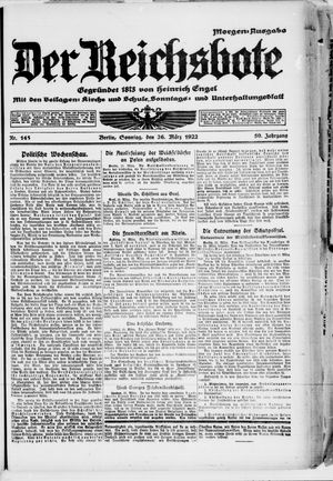Der Reichsbote vom 26.03.1922
