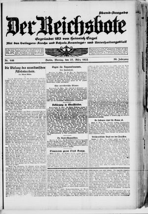 Der Reichsbote vom 27.03.1922