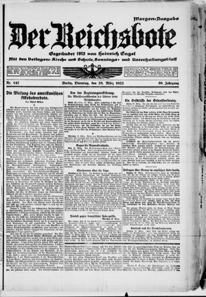 Der Reichsbote vom 28.03.1922