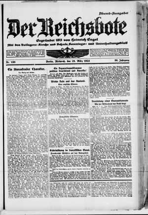 Der Reichsbote vom 29.03.1922