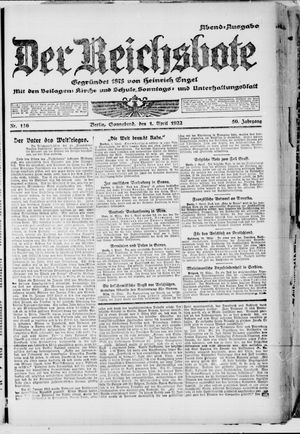 Der Reichsbote vom 01.04.1922