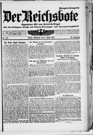 Der Reichsbote vom 05.04.1922