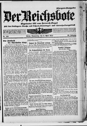 Der Reichsbote vom 06.04.1922