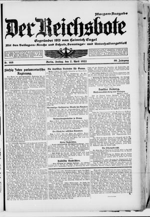 Der Reichsbote vom 07.04.1922