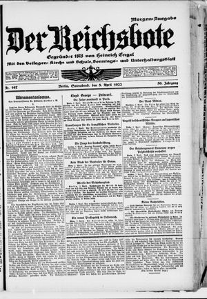 Der Reichsbote vom 08.04.1922