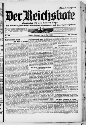 Der Reichsbote vom 03.05.1922