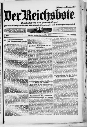 Der Reichsbote vom 05.05.1922