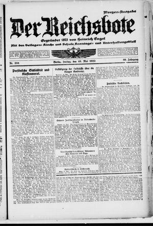 Der Reichsbote vom 19.05.1922