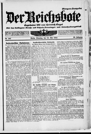 Der Reichsbote vom 23.05.1922