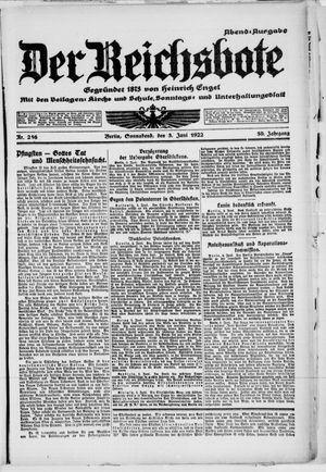 Der Reichsbote vom 03.06.1922