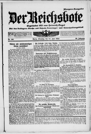 Der Reichsbote vom 11.06.1922